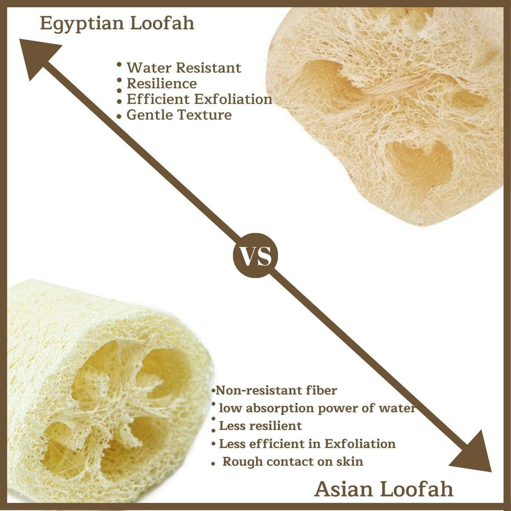 NileCart Egyptian loofah enhances soap lather and cleansing