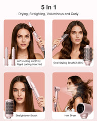 Nimmu 5in1 auto-wrap curlers in action show effortless curling and versatile directions.