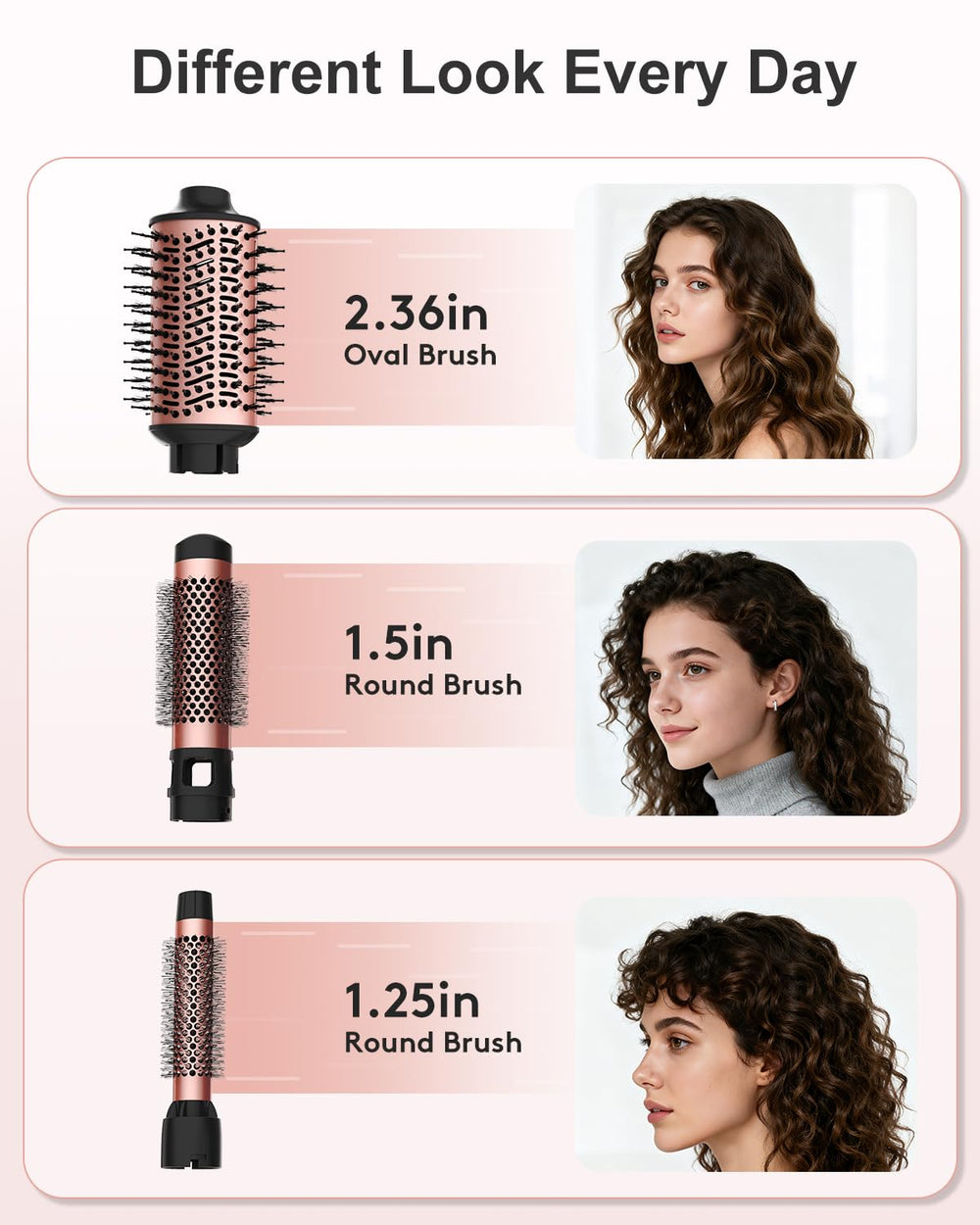 Nimmu blow dryer brush set 1.5-inch round thermal brush for salon-style blowouts.