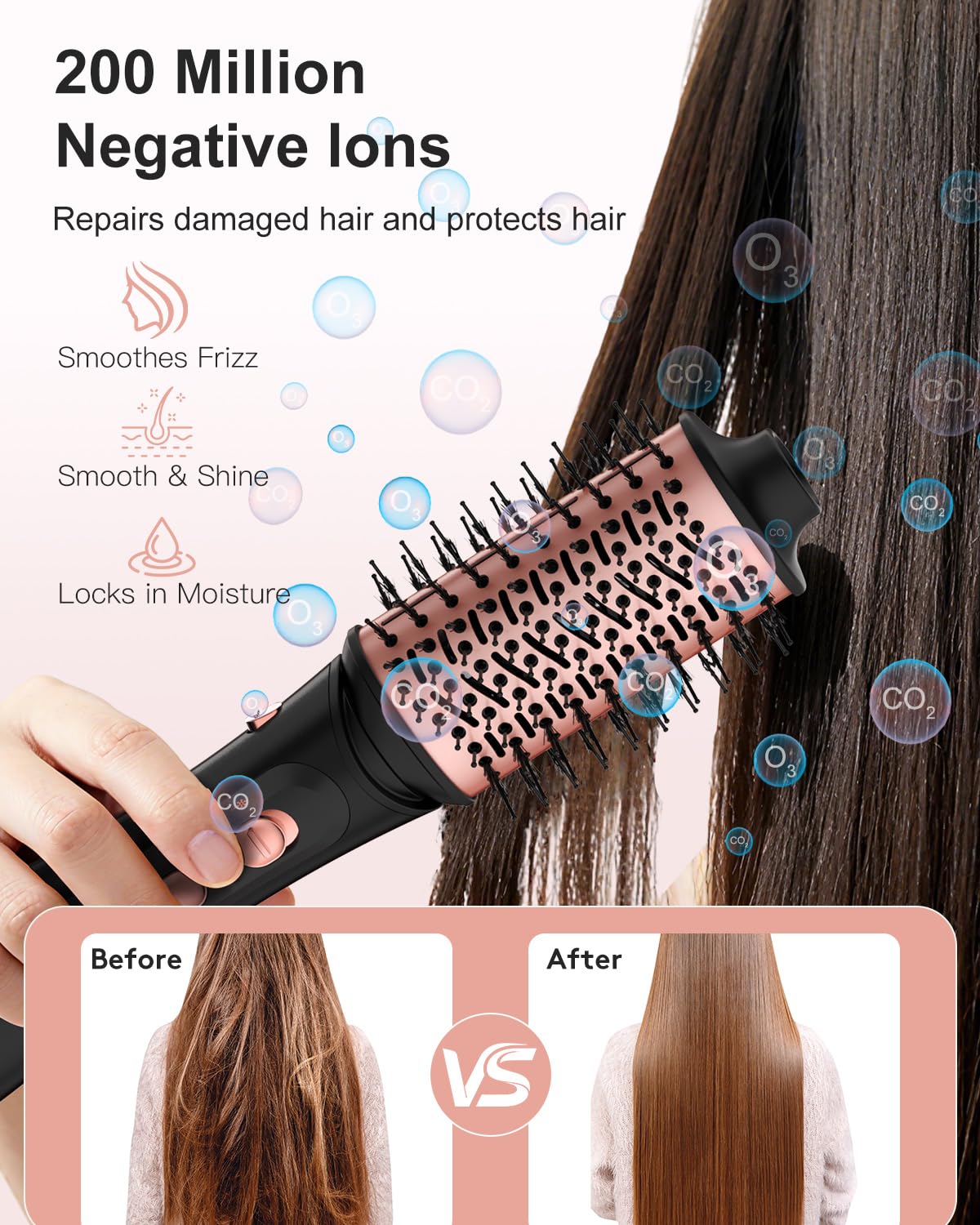 Nimmu one-hand temperature control makes styling easier and more intuitive.