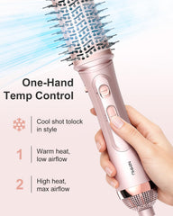 Nimmu Blow Dryer Brush Set paddle brush for detangling and smoothing.