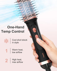 Nimmu paddle brush detangles and smooths for knot-free results.