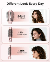 Nimmu Blow Dryer Brush Set round thermal 38mm for salon-style blowouts and shine.
