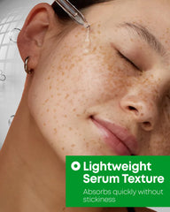 NINELESS A-Control before-after skin-tone image suggests reduced blemishes and improved brightness
