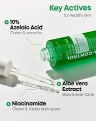 NINELESS A-Control texture close-up shows smooth, lightweight serum