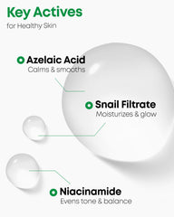 NINELESS Azelaic Acid Toner applying to face for refreshing, even-toned skin.