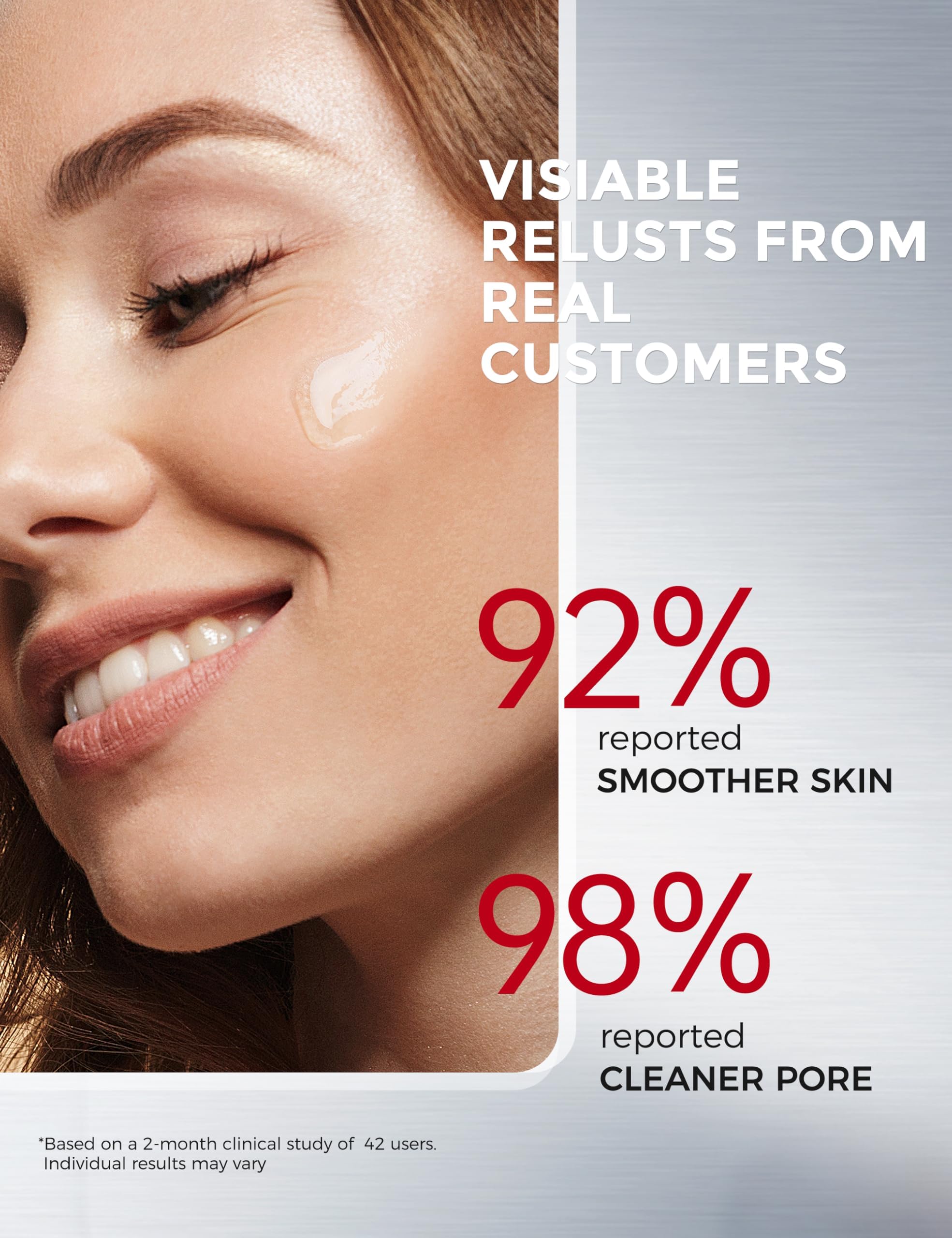 NING DERMOLOGIE closeup of exfoliating particles ready to refine pores