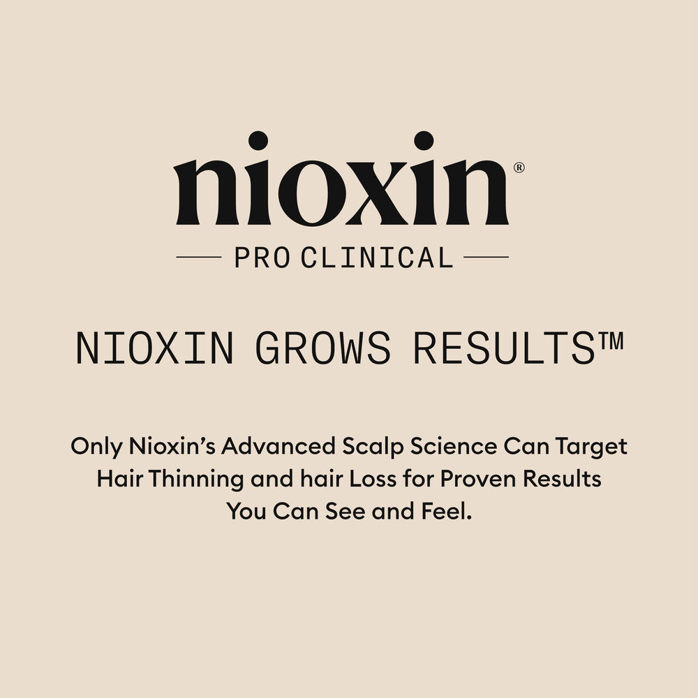 NIOXIN rinsed hair and clean scalp showing refreshed post-treatment benefit