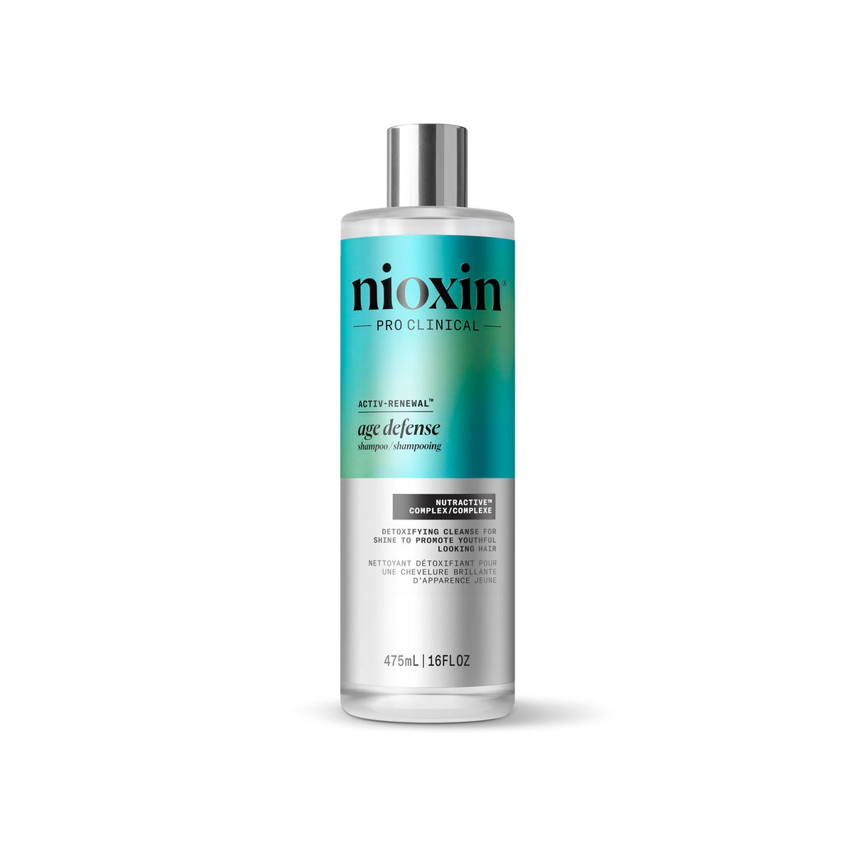 NIOXIN front bottle showing product branding and volume for clear identification and purchase confidence
