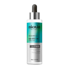 Nioxin bottle front view showing sleek label and product benefit