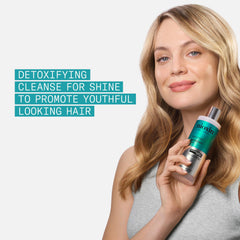 NIOXIN pump top close-up highlighting easy dispense and controlled use