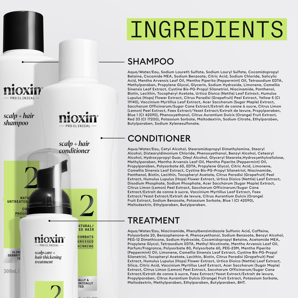 NIOXIN kit styled on bathroom shelf for easy daily routine benefit