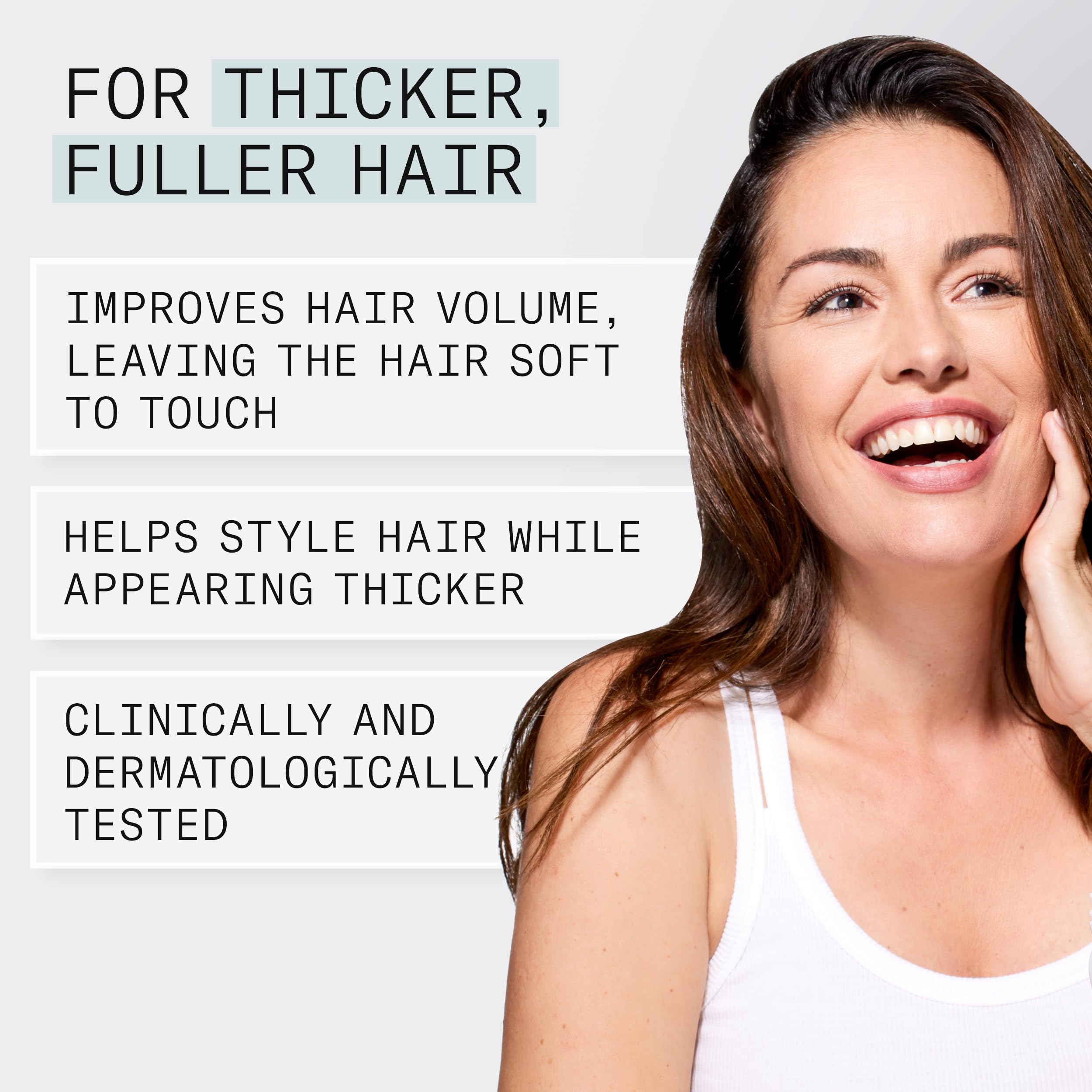 Nioxin before and after root lift comparison showing visible volume