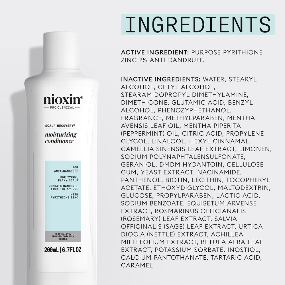 Nioxin conceptual before and after scalp appearance improvement