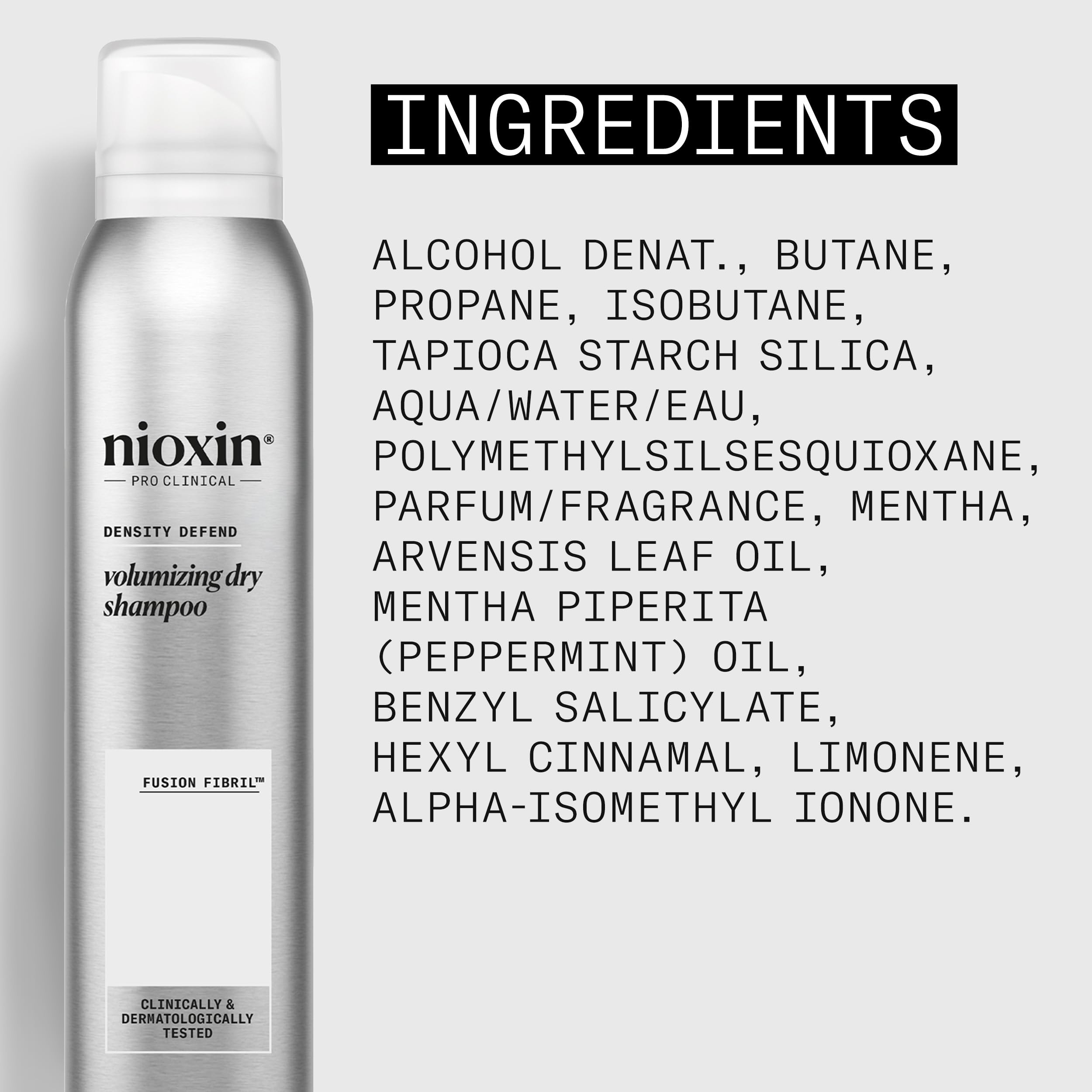 Nioxin before and after visual showing fuller-looking hair