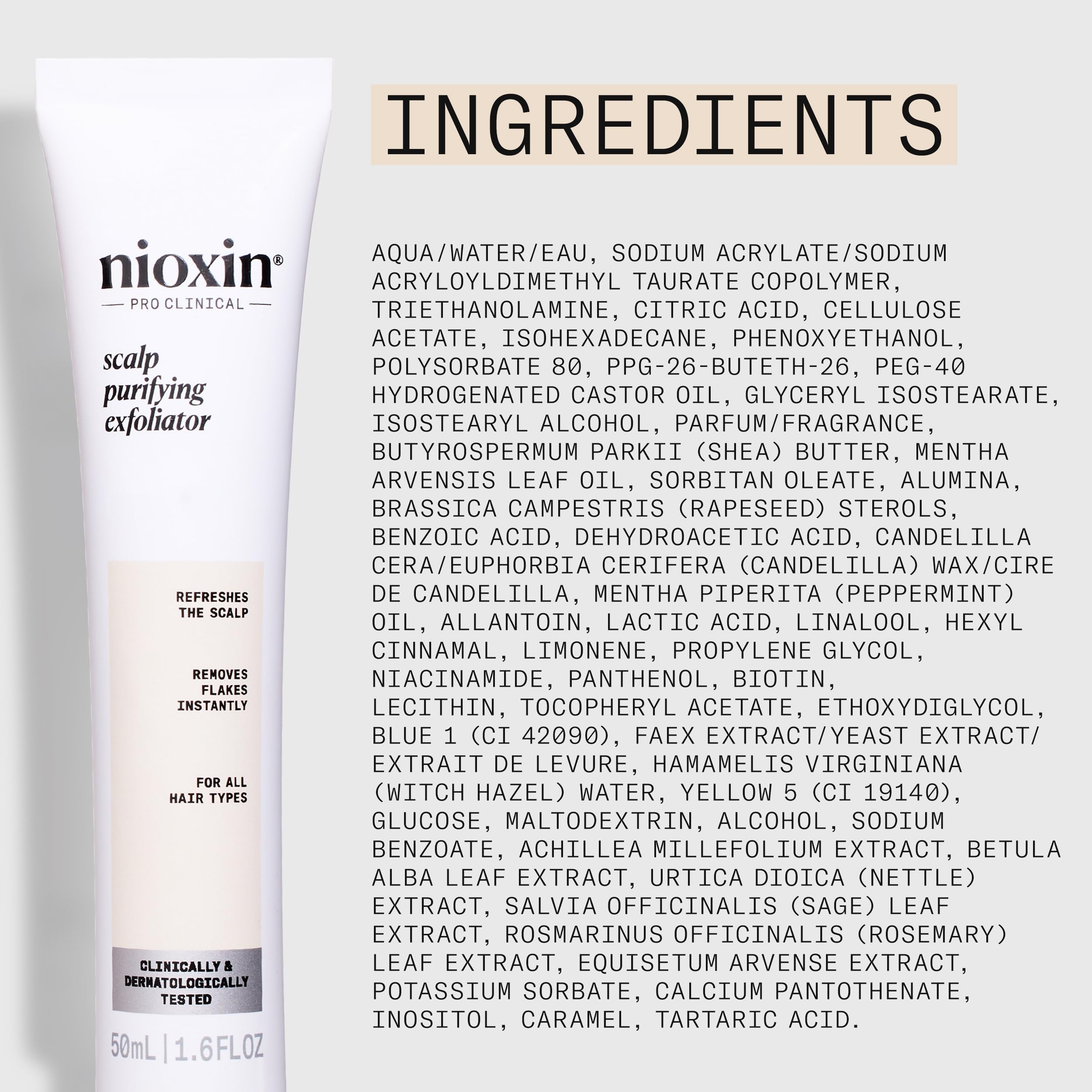 NIOXIN bottle on bathroom shelf illustrating daily routine integration