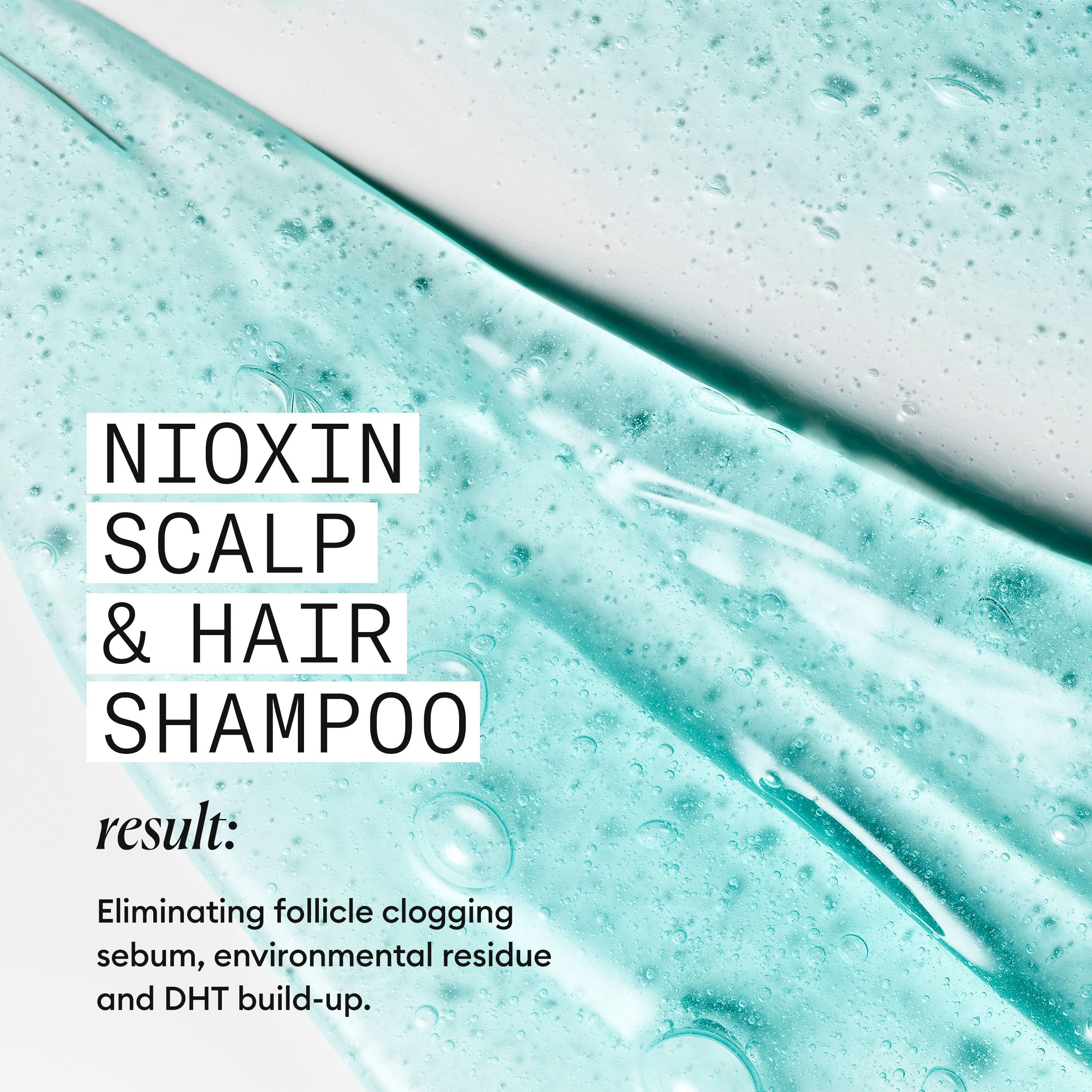 Nioxin conditioner cream consistency close-up showing moisturizing texture that reduces breakage