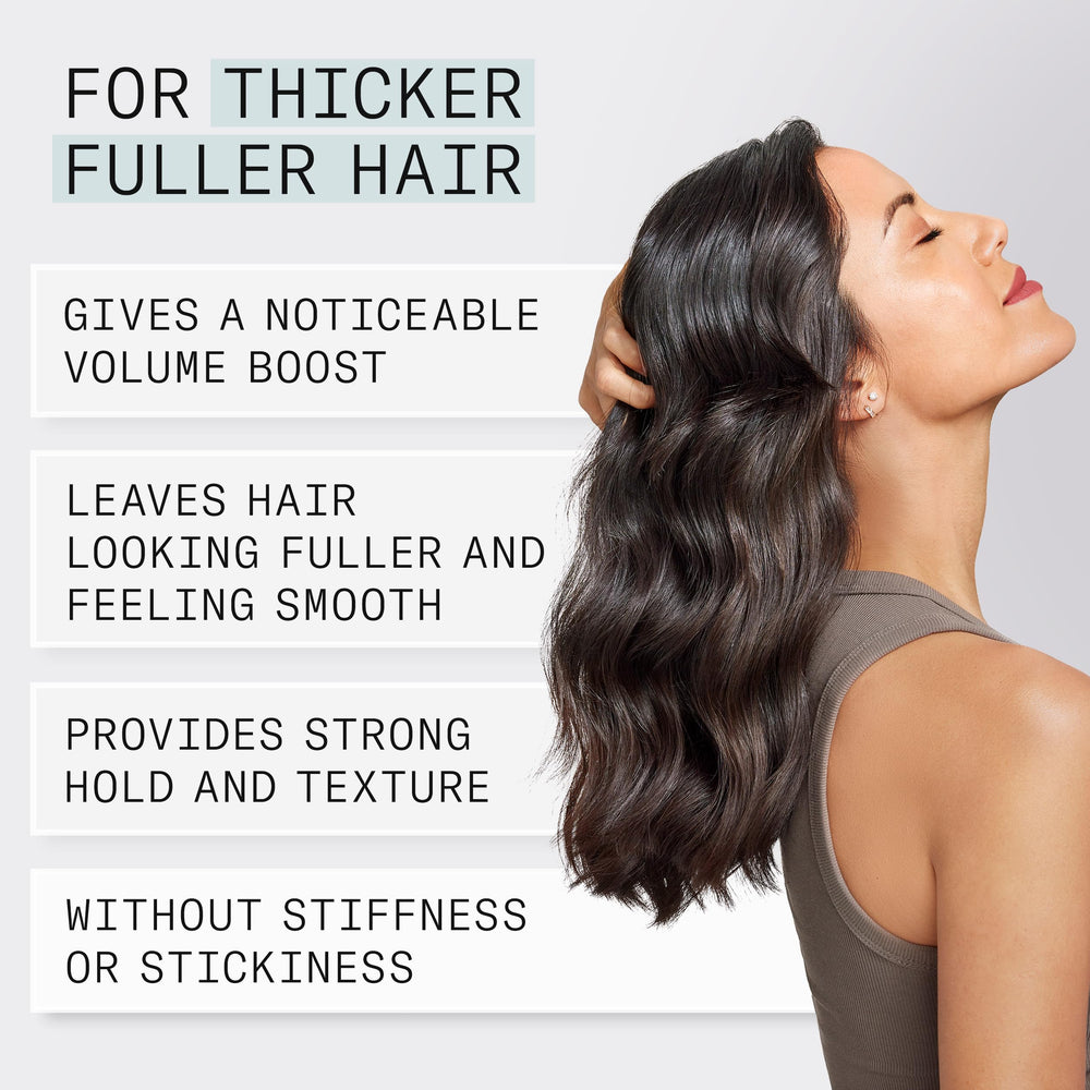 Applying Nioxin gel in hand to distribute product evenly for fuller hair benefit