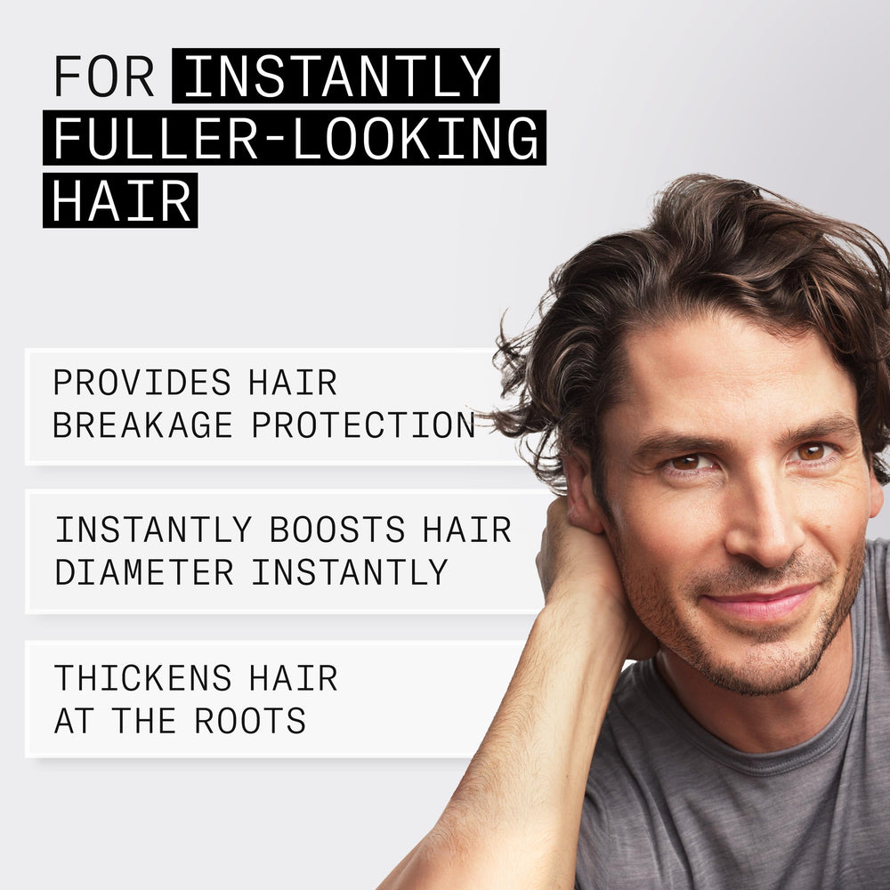 NIOXIN applying serum at scalp to boost strand diameter visually