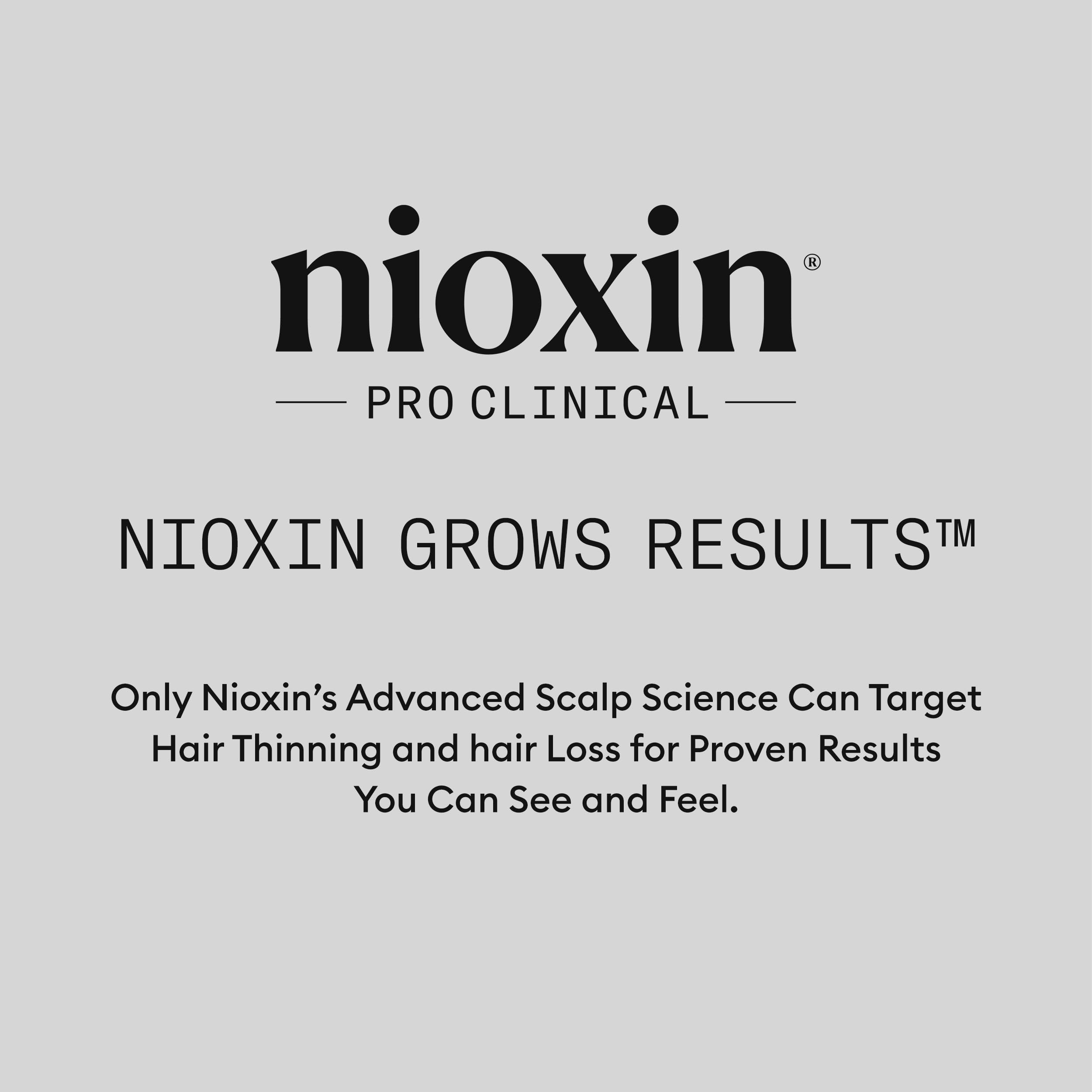 NIOXIN on bathroom shelf in styling routine lifestyle setting