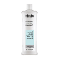 Nioxin front packaging showing 33.8 fl oz bottle and clear product identity