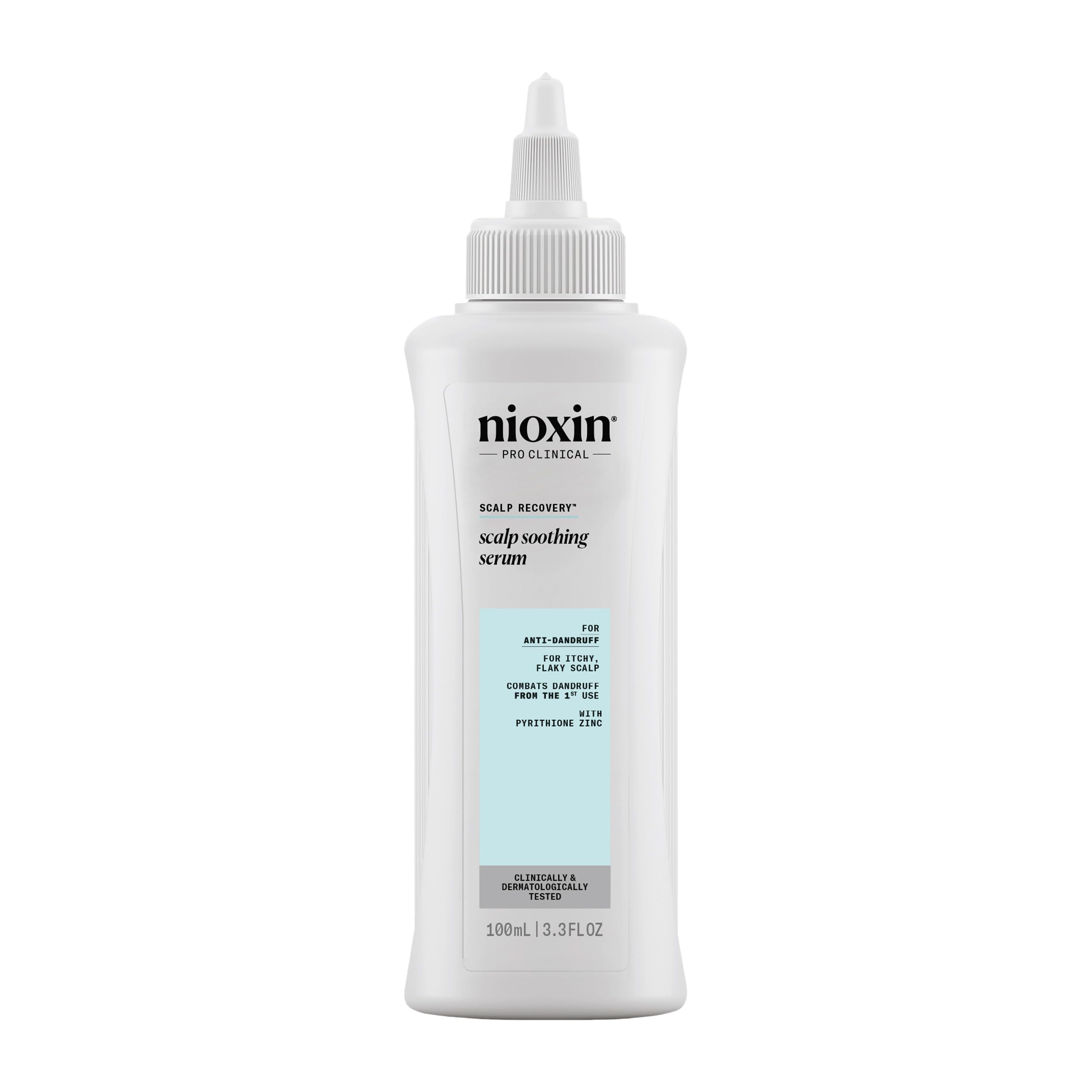 Nioxin front packaging showing calming serum and benefits