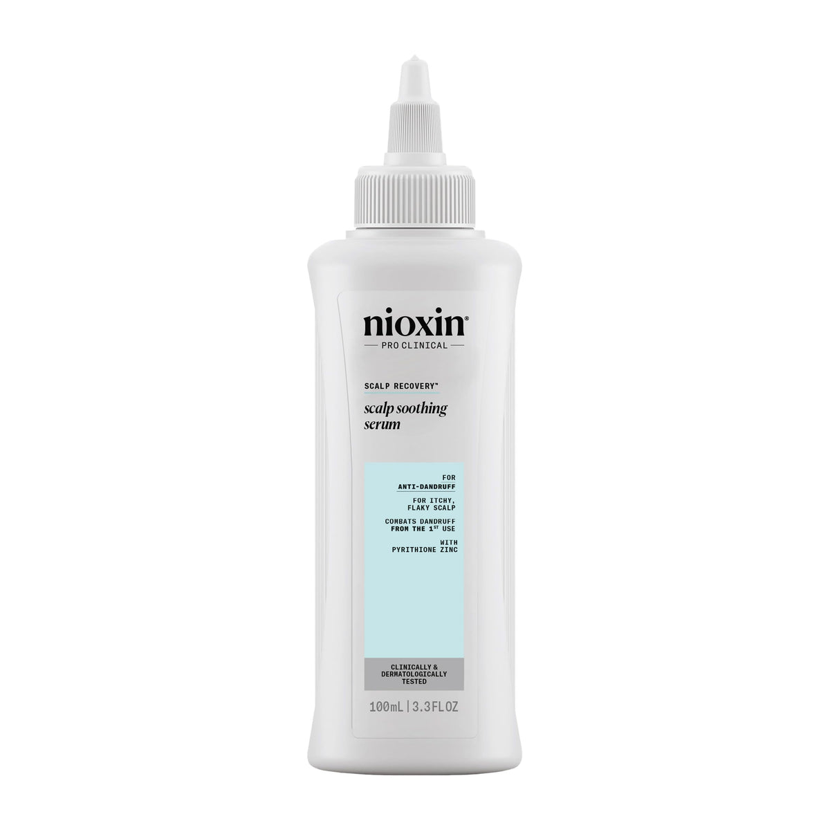 Nioxin front packaging showing calming serum and benefits