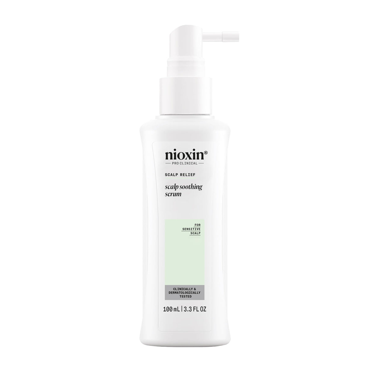 NIOXIN front packaging showing calming serum benefits