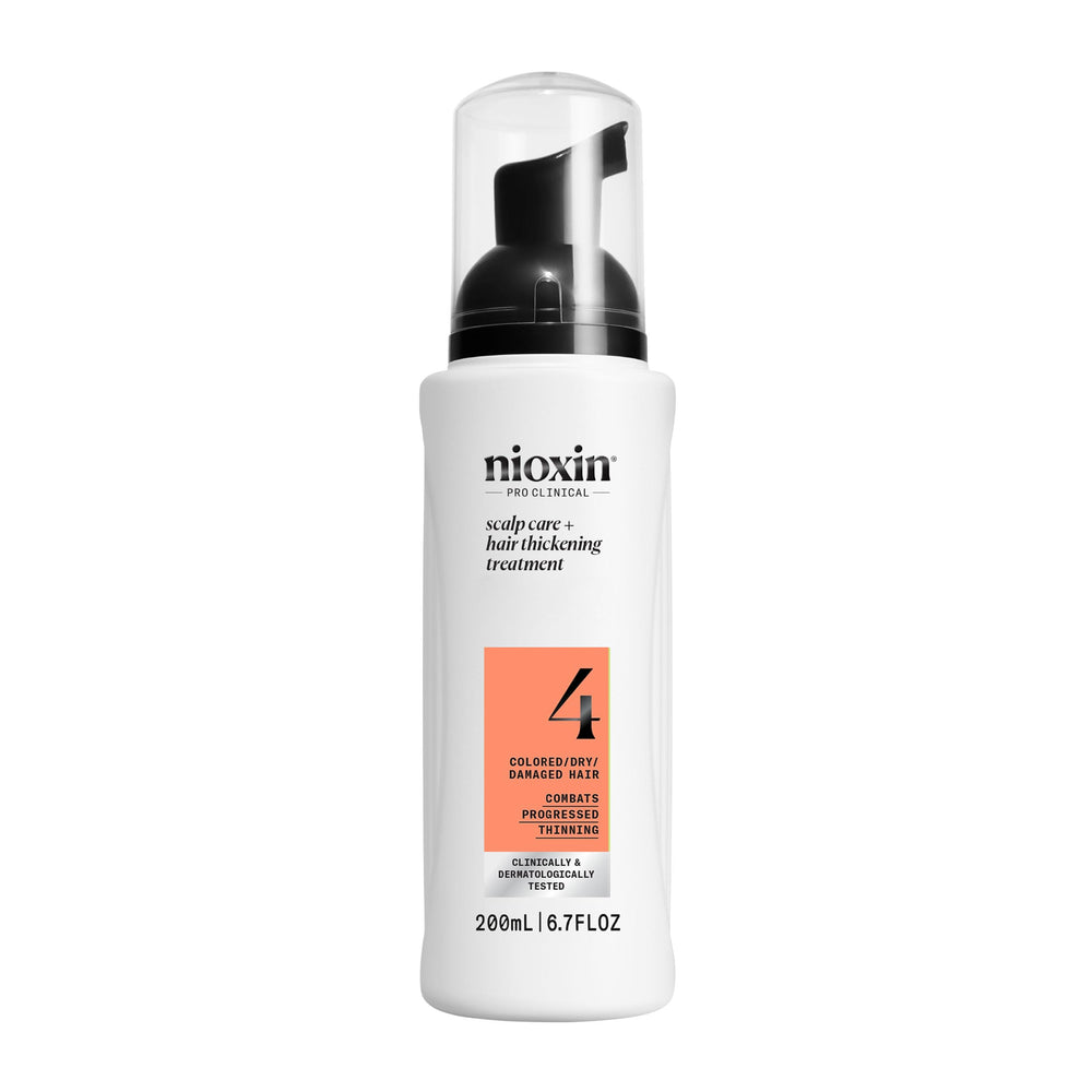 Nioxin front packaging showing 6.8 fl oz bottle and system branding benefiting scalp health