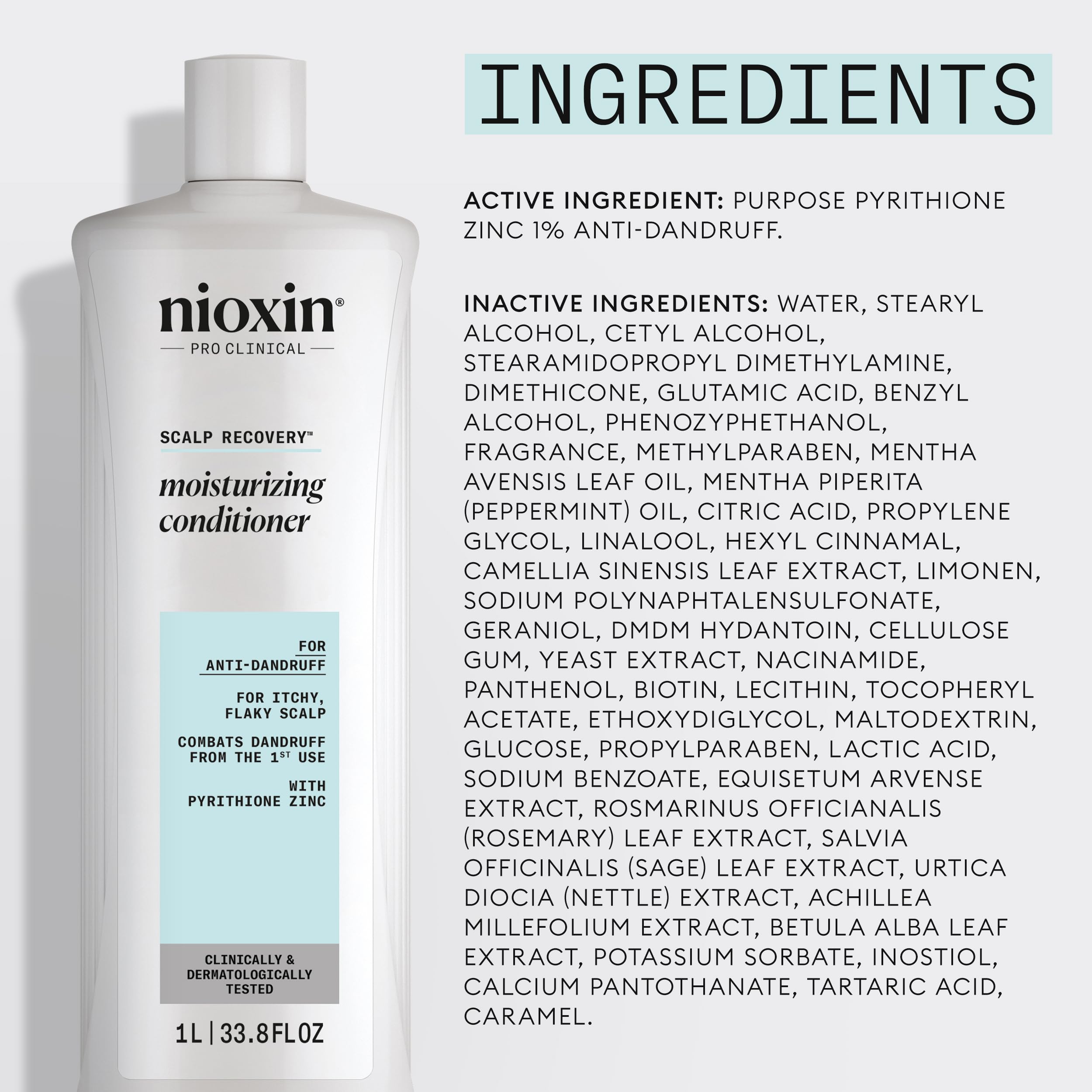 Nioxin green tea extract visual showing botanical antioxidant benefit