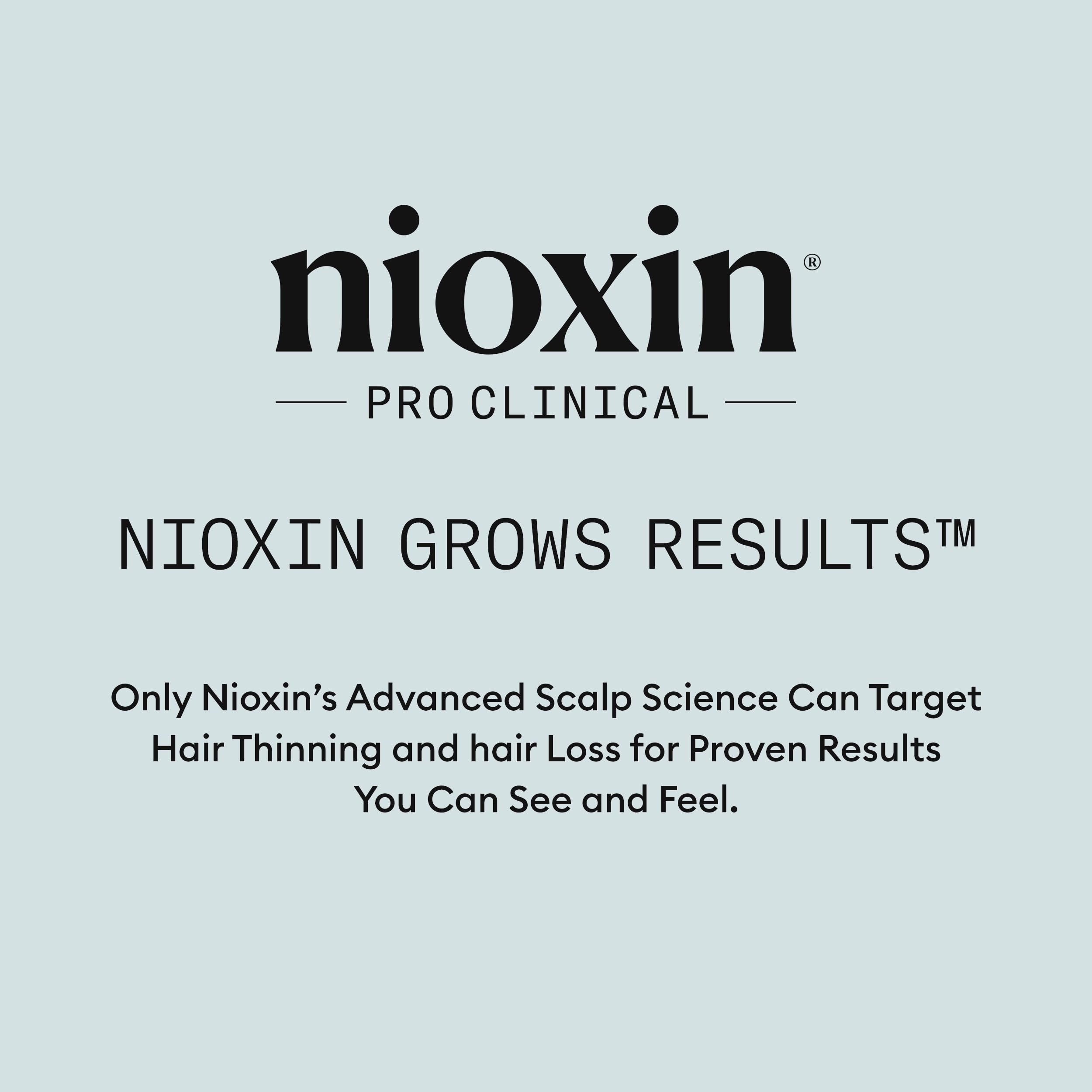 NIOXIN in salon setting demonstrating fuller-looking hair styling
