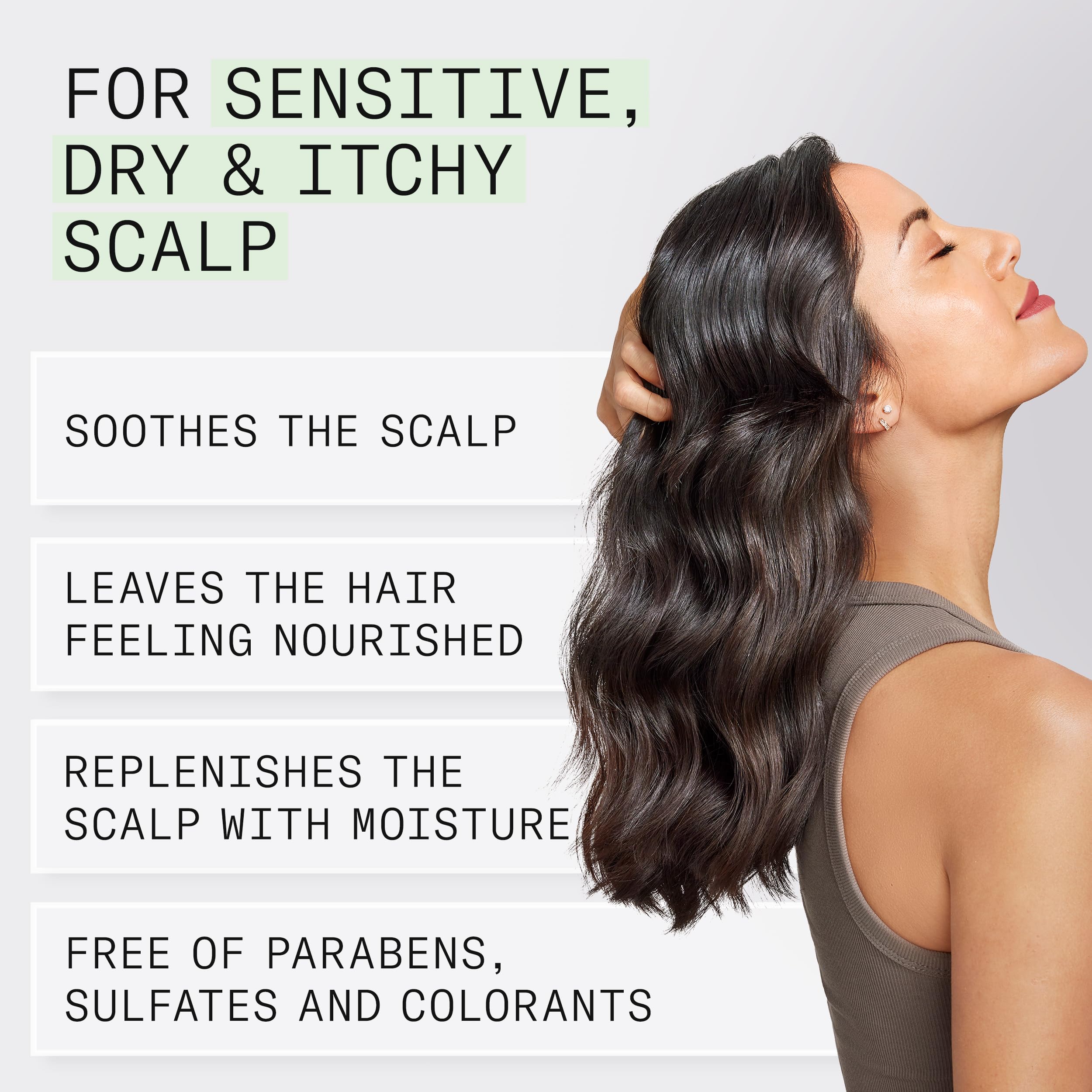 NIOXIN ingredient label with aloe vera and vitamin E for calming scalp