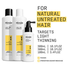 Nioxin leave-in scalp treatment nozzle ready to apply for added volume