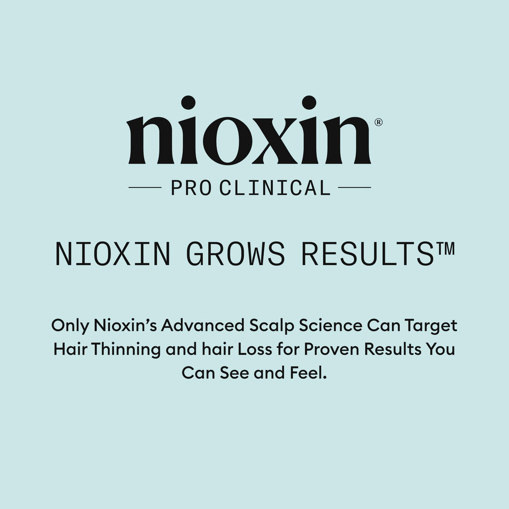 NIOXIN lifestyle bathroom shelf conveying professional scalp care benefit