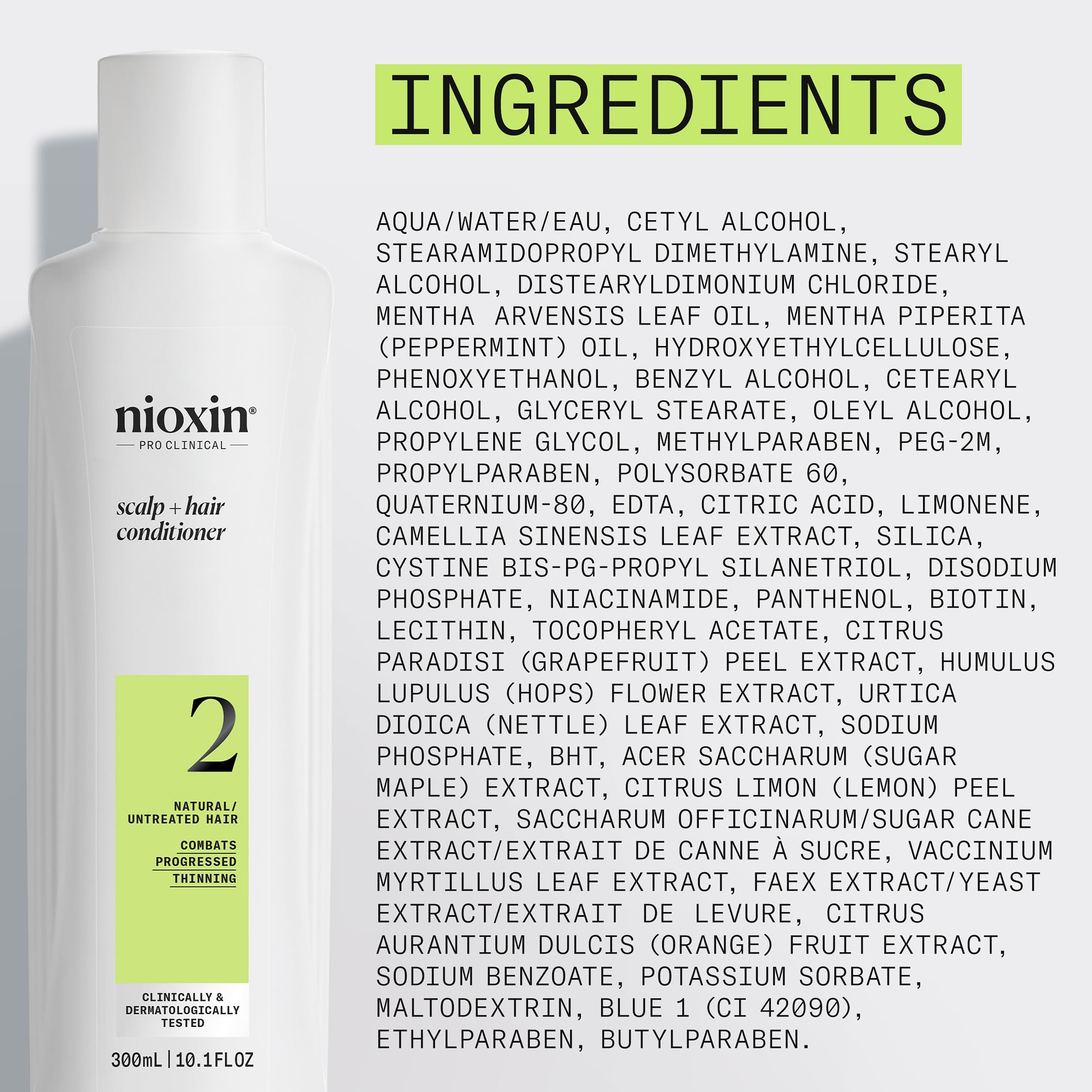 Nioxin wet hair after rinse illustrating softer, fuller-looking results