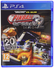 Nioxin PS4 front cover showing Pinball Arcade Season 2 and licensed table logos, clear product details