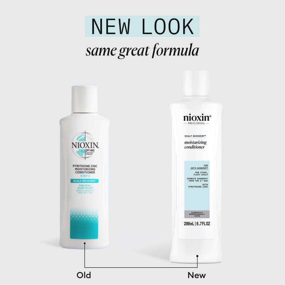 Nioxin pump top and label close-up for easy dispensing and clarity