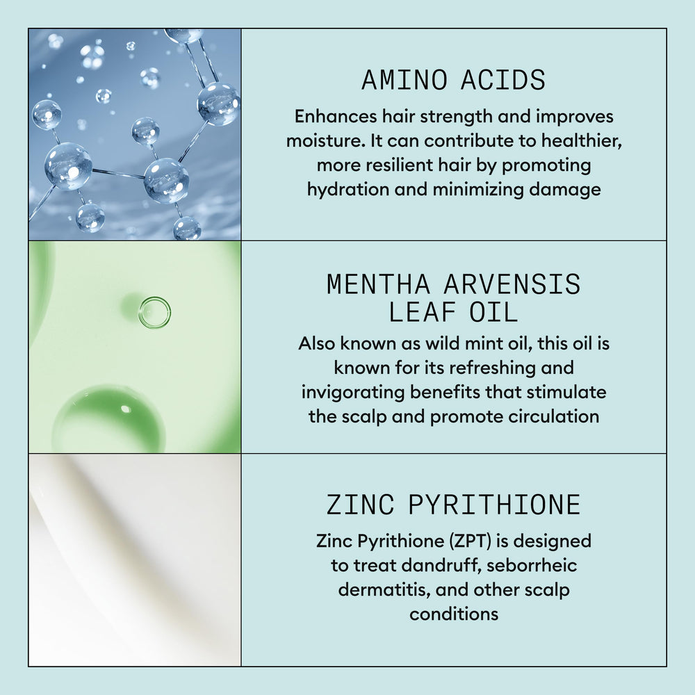 Nioxin being massaged into scalp to help soothe and hydrate