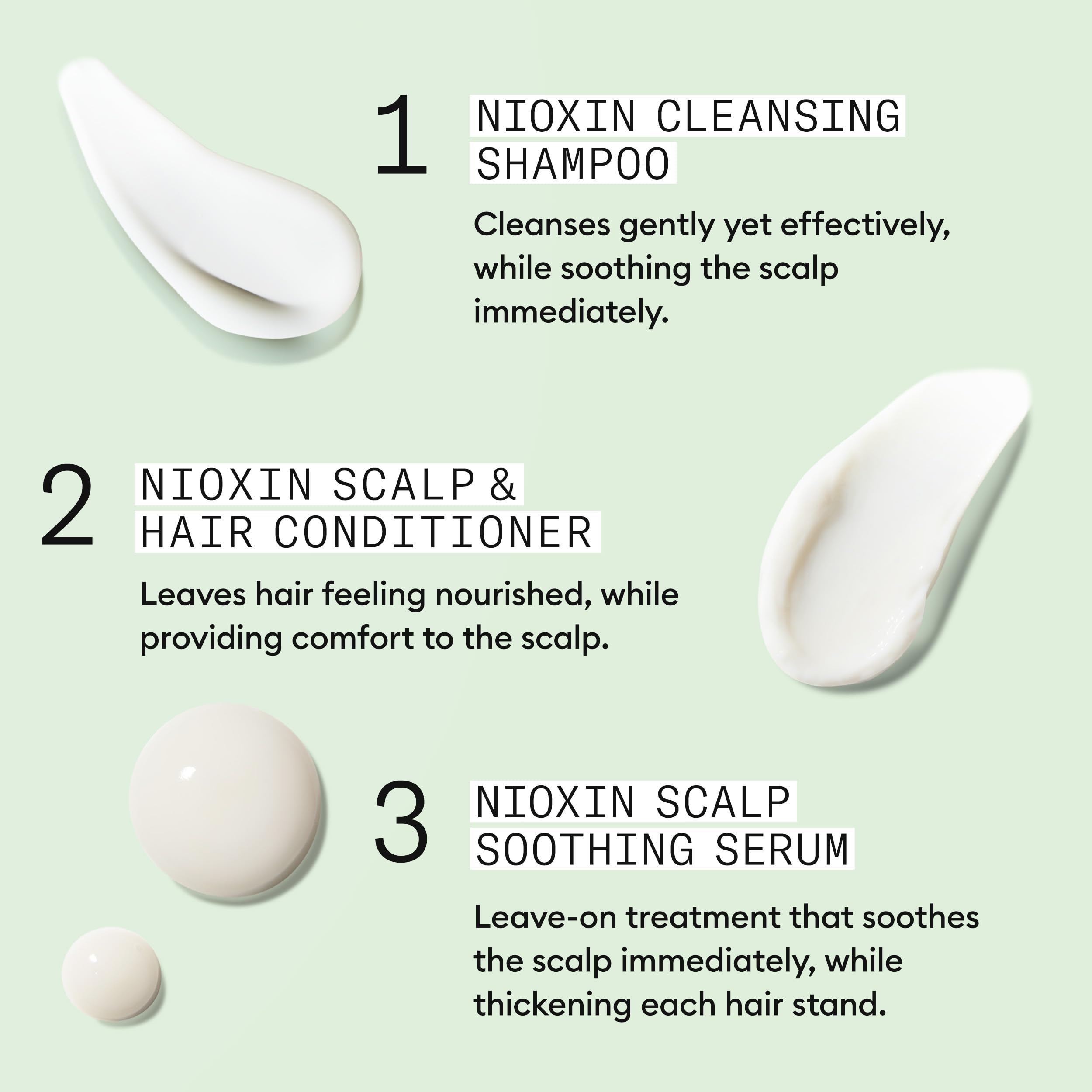 Nioxin kit on bathroom shelf demonstrating travel-ready daily routine