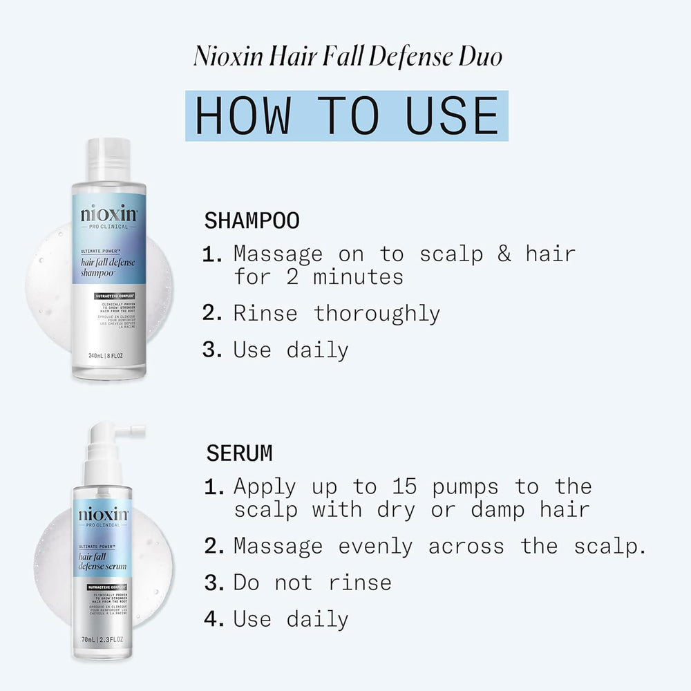 Nioxin shampoo lather on hands demonstrating clarifying action
