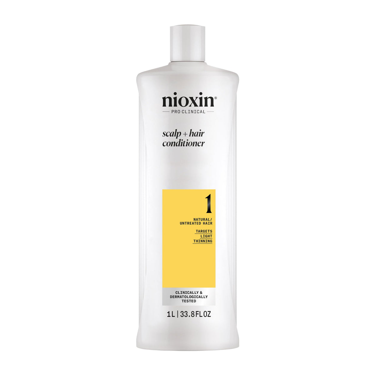 Nioxin front packaging showing bottle and branding for clear identification and trust
