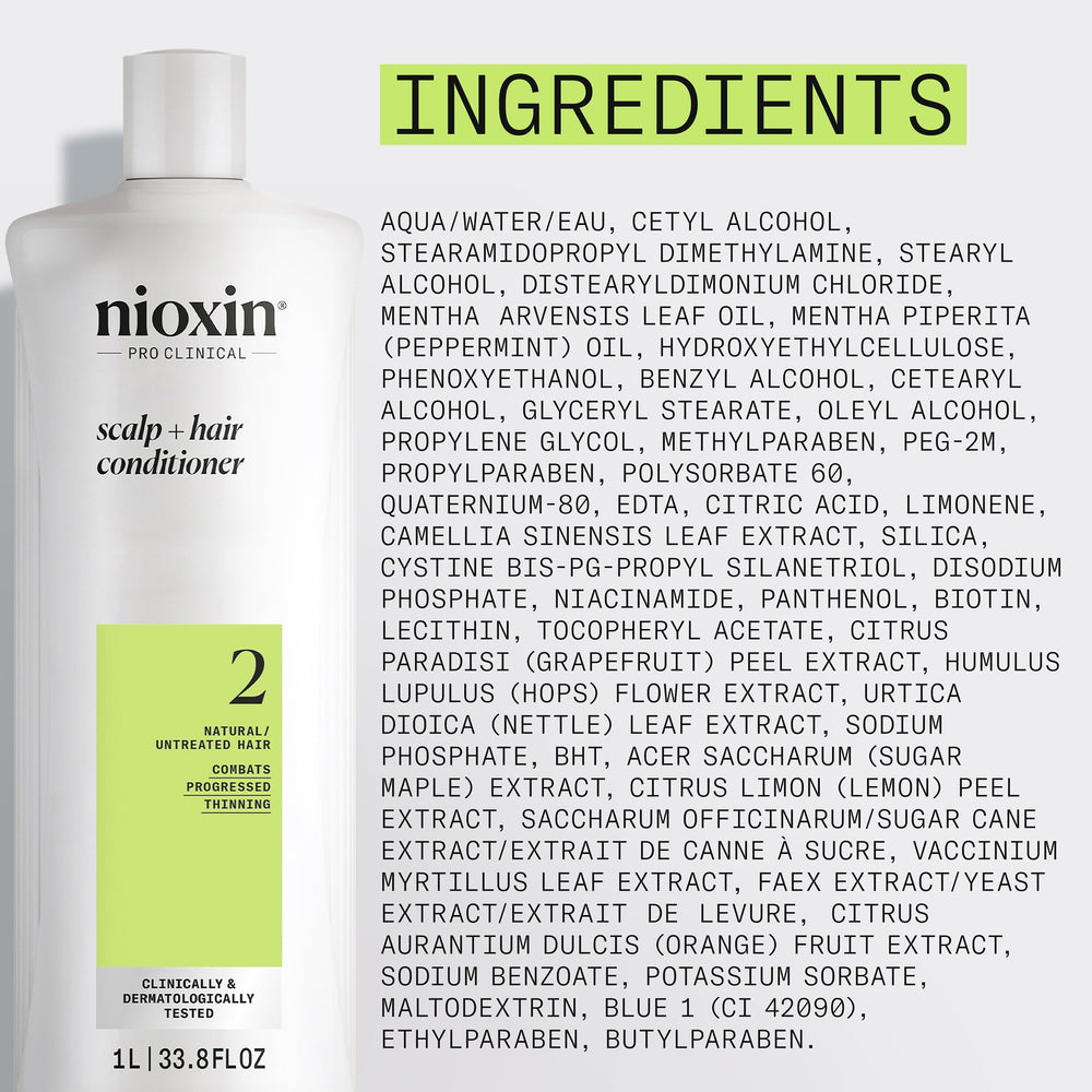 Nioxin System 2 on bathroom shelf lifestyle for daily routine benefit