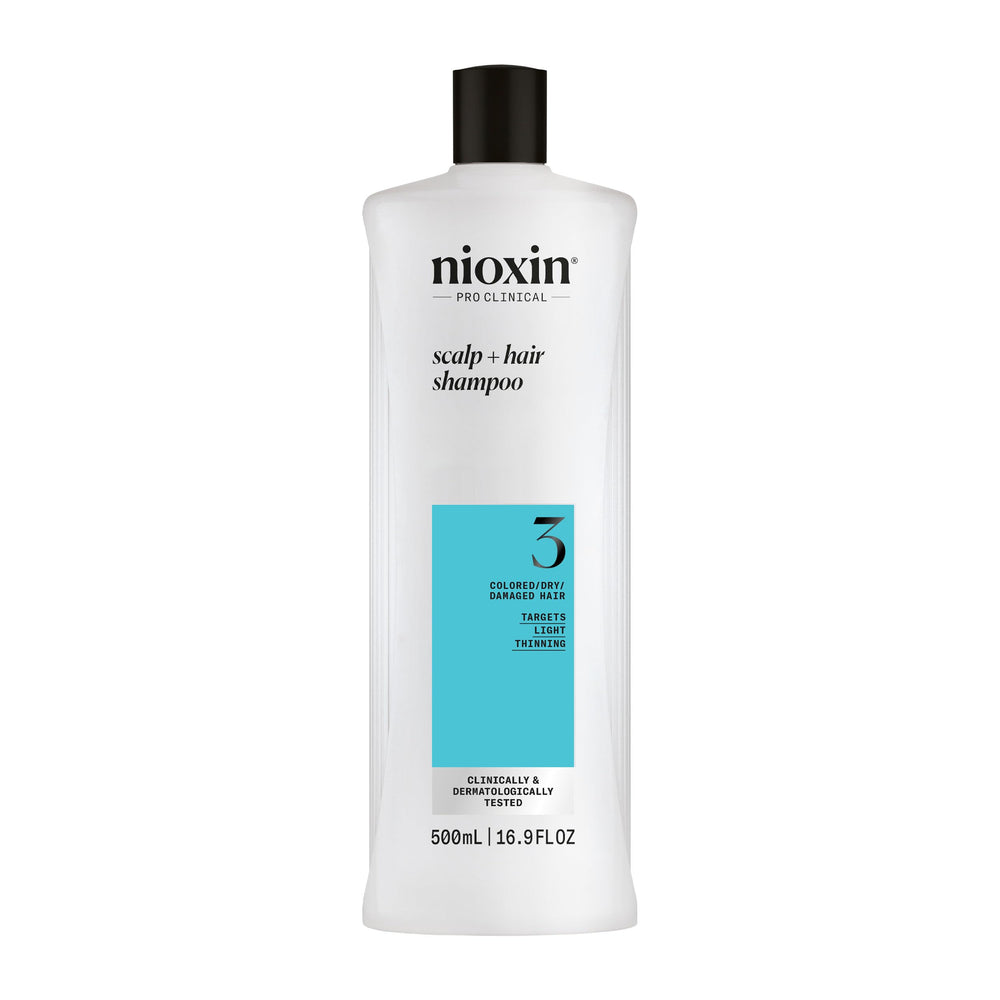 Nioxin System 3 front packaging showing bottle and label for easy identification and benefit