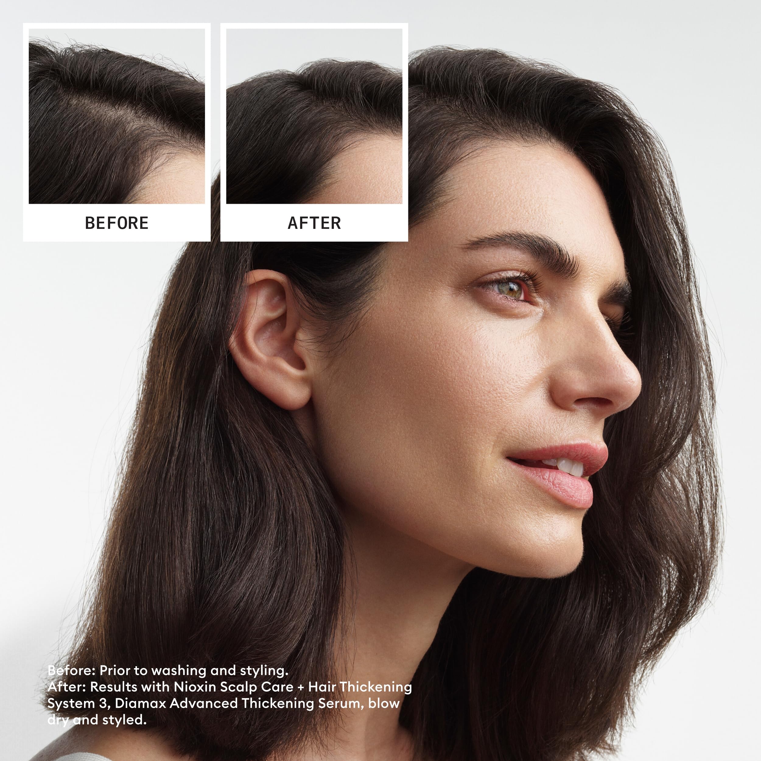 NIOXIN pump close-up for easy dispensing and convenient daily use