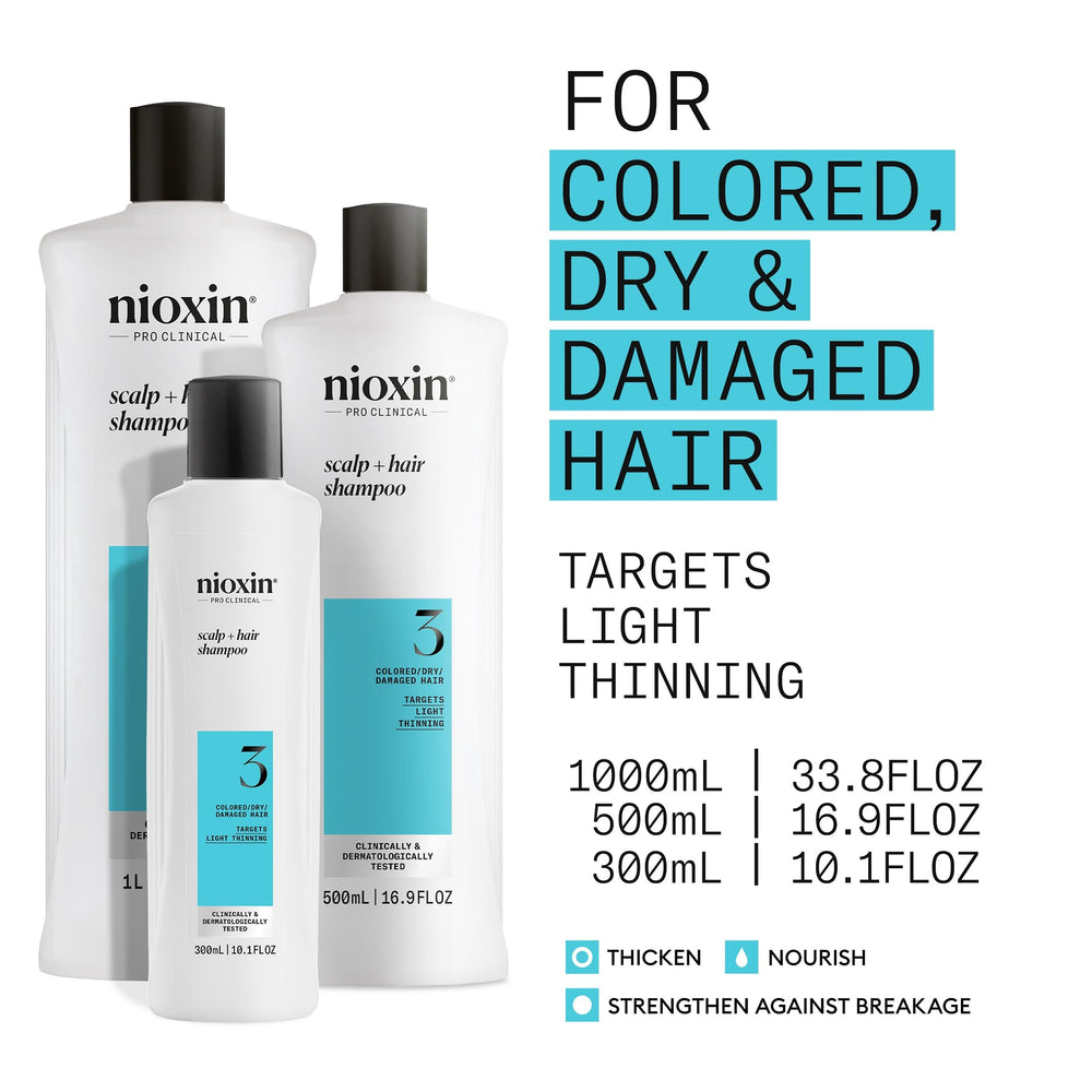 Nioxin System 3 lather texture closeup showing gentle foam and moisturizing consistency benefit