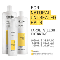 nioxin creamy texture on palm demonstrating lightweight moisturizing feel