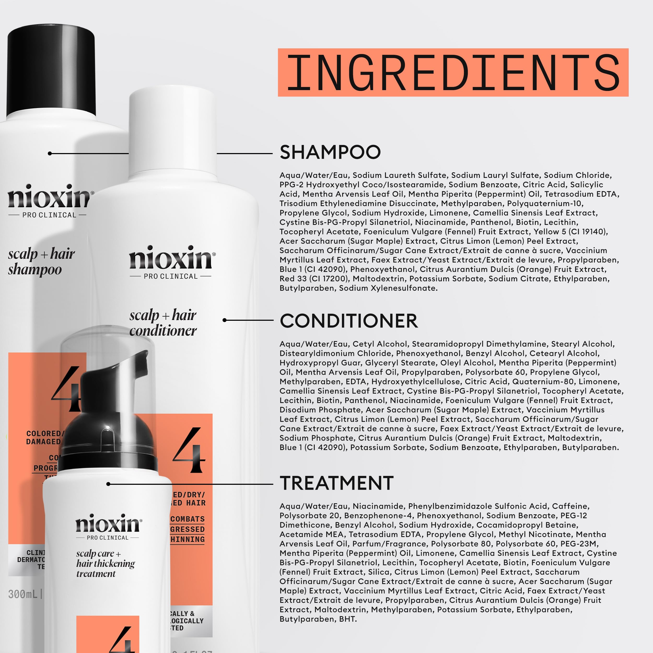 NIOXIN kit in a bathroom lifestyle scene suggesting daily routine benefits