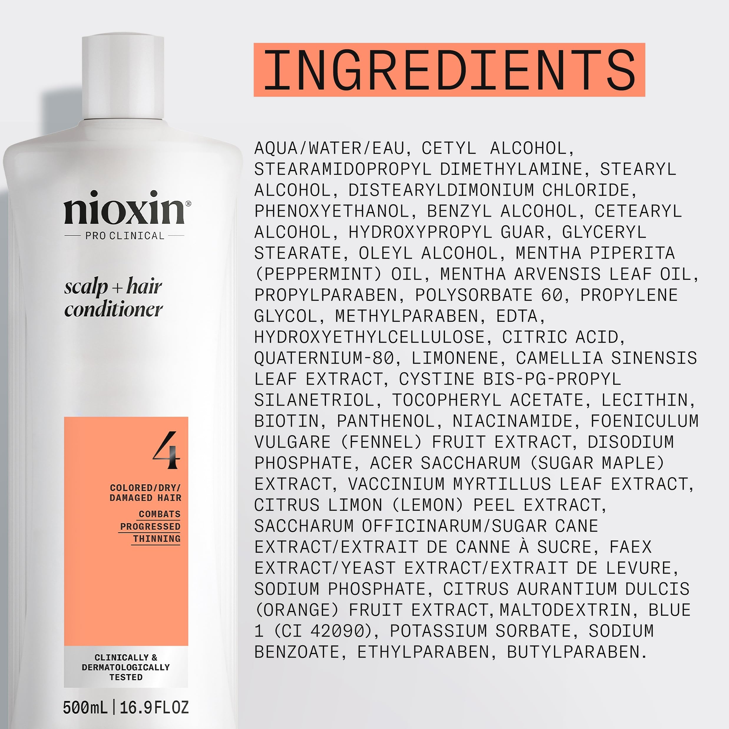 NIOXIN System 4 displayed on salon shelf indicating professional use