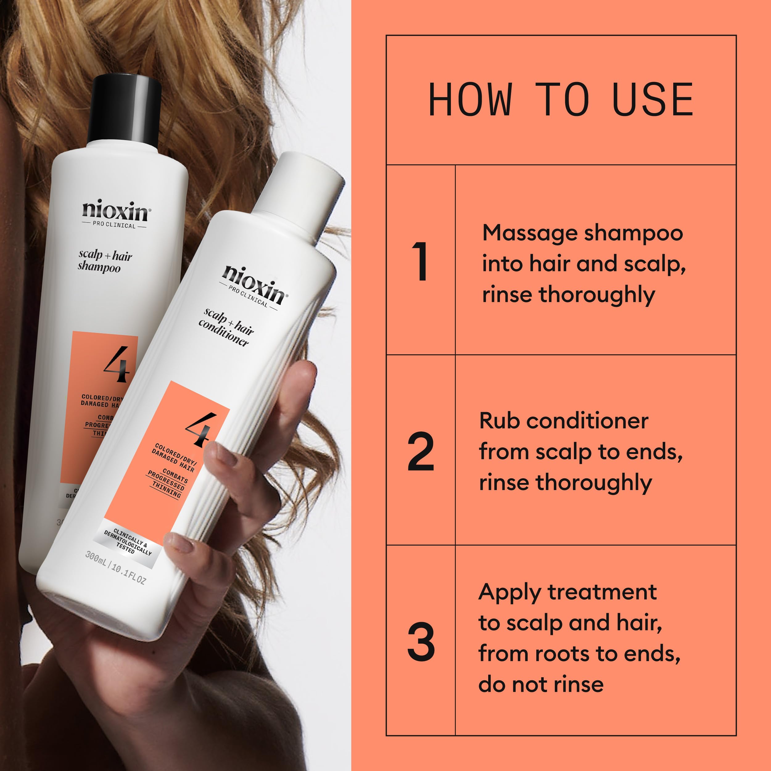 NIOXIN trial bottles next to a coin for clear size and travel convenience