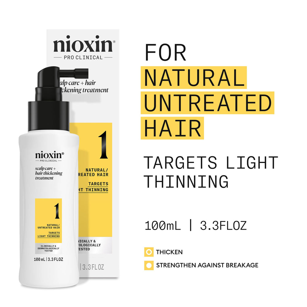NIOXIN dispensed drop texture showing lightweight formula benefits